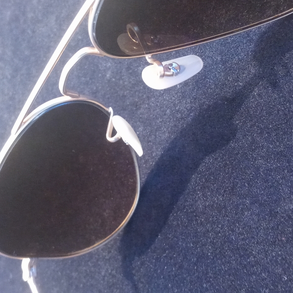 Ray-Ban Gold / Smoked Amber Brown Aviator Sunglasses - Picture 8 of 10